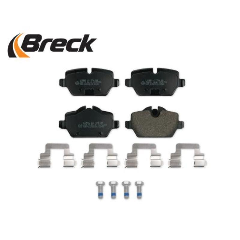 Jeu de 4 plaquettes de frein arrière BRECK 25478 00 704 00 - Visuel 2