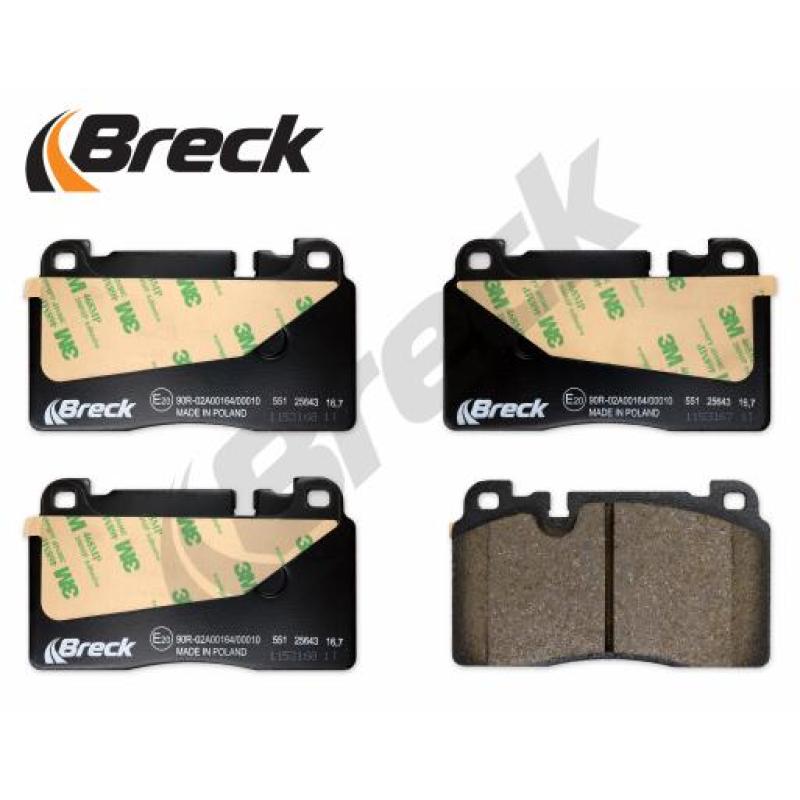 Jeu de 4 plaquettes de frein avant BRECK 25643 00 551 00 - Visuel 1