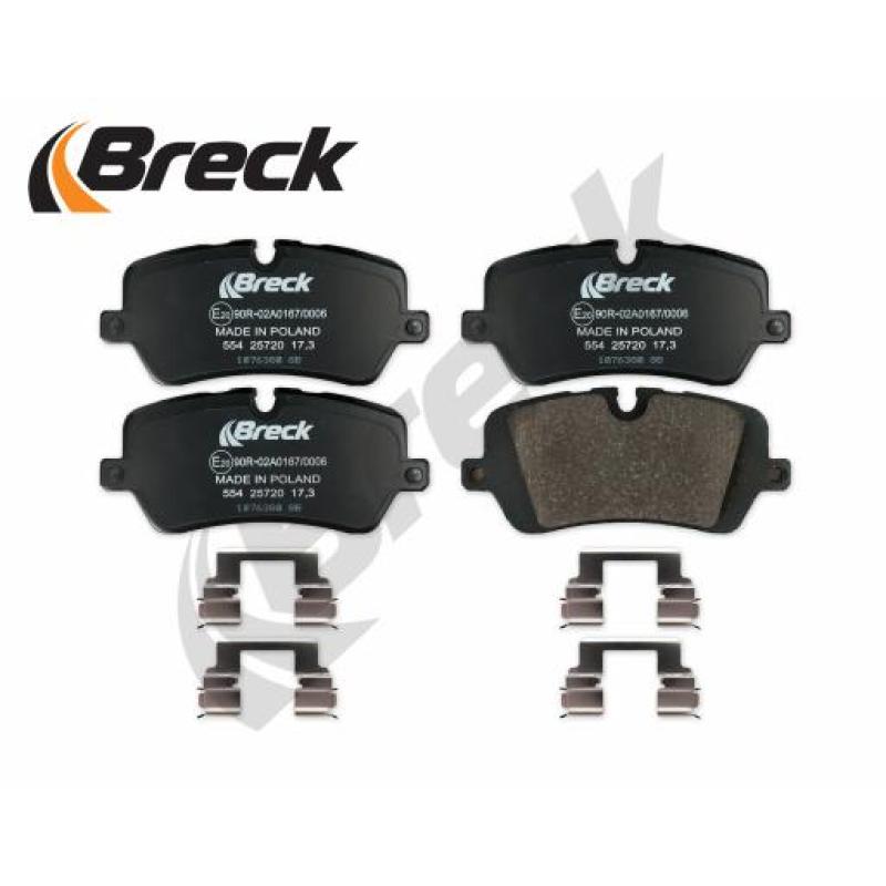 Jeu de 4 plaquettes de frein arrière BRECK 25720 00 554 00 - Visuel 2