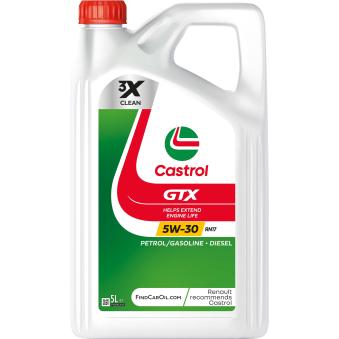 Huile moteur 5W30 GTX RN17 – 5L CASTROL 15F6E5