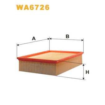 Filtre à air WIX FILTERS WA6726 pour KIA PRO CEED 2.4 - 163cv