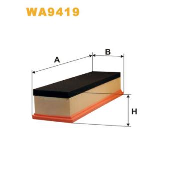 Filtre à air WIX FILTERS WA9419 pour CITROEN C2 1.1 - 60cv