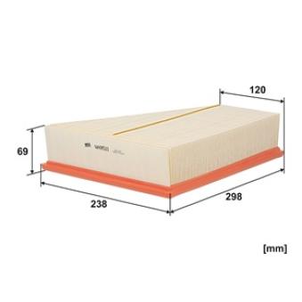 Filtre à air WIX FILTERS WA9521 pour AUDI A3 1.6 Ti - 110cv