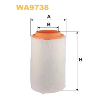 Filtre à air WIX FILTERS WA9738 pour MINI MINI One D - 90cv