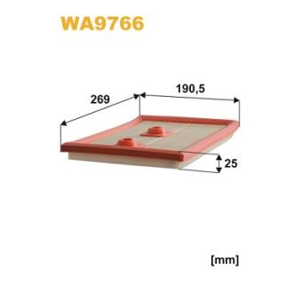 Filtre à air WIX FILTERS WA9766 pour LANCIA DEDRA 1.2 TFSI - 110cv