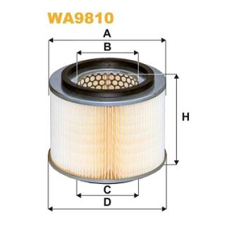 Filtre à air WIX FILTERS OEM 16546VC10A