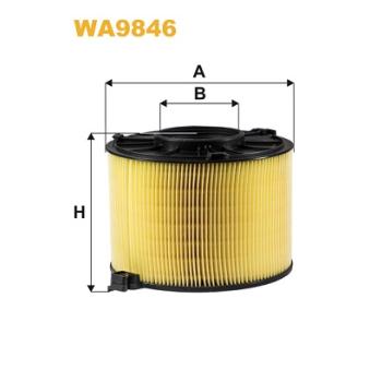 Filtre à air WIX FILTERS OEM 8W0133843B Filtre à air WIX FILTERS OEM 8W0133843B