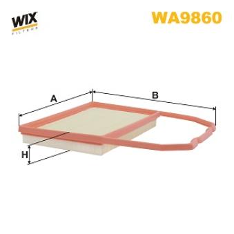 Filtre à air WIX FILTERS [WA9860]