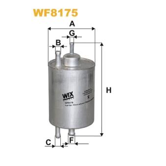 Filtre à carburant WIX FILTERS OEM 5097052AA Filtre à carburant WIX FILTERS OEM 5097052AA