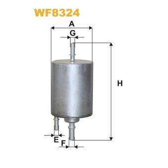Filtre à carburant WIX FILTERS OEM 4F0201511D Filtre à carburant WIX FILTERS OEM 4F0201511D