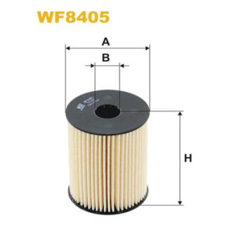 Filtre à carburant WIX FILTERS WF8405 pour INFINITI EX 1.7 CDTI - 110cv