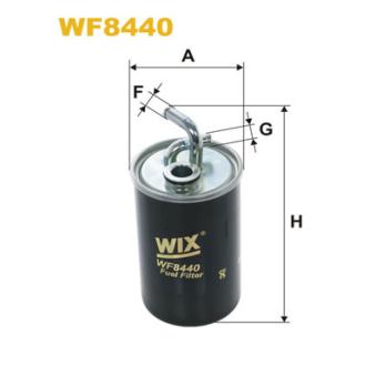 Filtre à carburant WIX FILTERS WF8440 pour DODGE CALIBER 2.0 CRD - 140cv