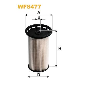 Filtre à carburant WIX FILTERS WF8477 pour SEAT LEON 1.6 TDI - 110cv