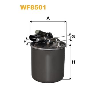 Filtre à carburant WIX FILTERS WF8501 pour MAZDA 626 E 350 BlueTEC - 252cv