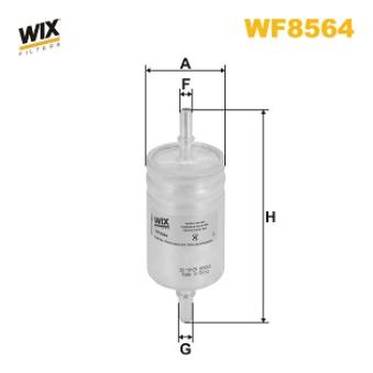 Filtre à carburant WIX FILTERS WF8564