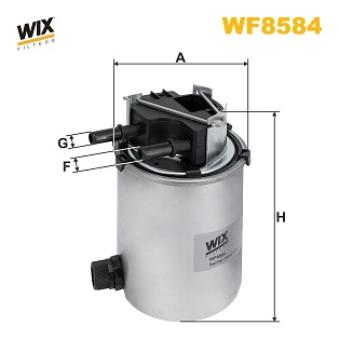 Filtre à carburant WIX FILTERS OEM 164004EA1A