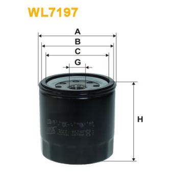 Filtre à huile WIX FILTERS OEM 4301708