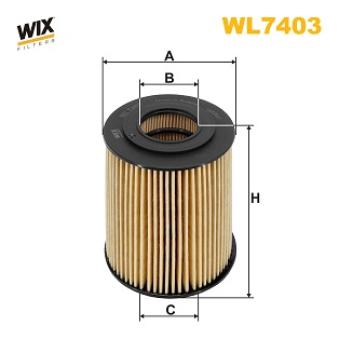 Filtre à huile WIX FILTERS [WL7403]