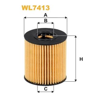 Filtre à huile WIX FILTERS WL7413 pour SAAB 93 2.0 TDCi - 110cv