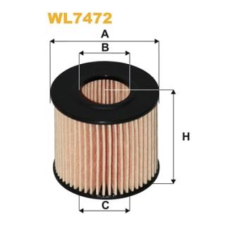 Filtre à huile WIX FILTERS [WL7472]