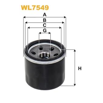 Filtre à huile WIX FILTERS OEM 1651084MA0000