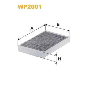 Filtre, air de l'habitacle WIX FILTERS WP2001