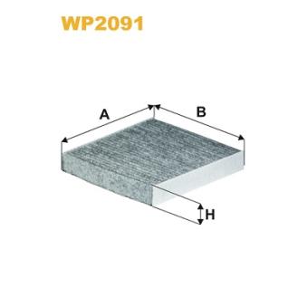 Filtre, air de l'habitacle WIX FILTERS [WP2091]