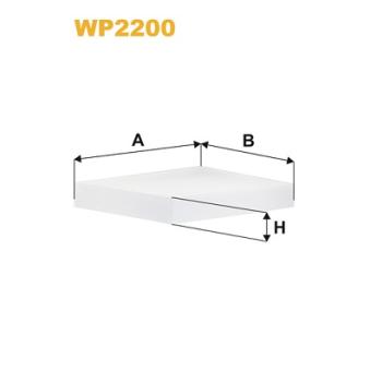 Filtre, air de l'habitacle WIX FILTERS [WP2200]
