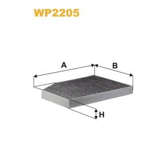Filtre, air de l'habitacle WIX FILTERS [WP2205]