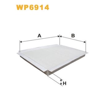 Filtre, air de l'habitacle WIX FILTERS [WP6914]