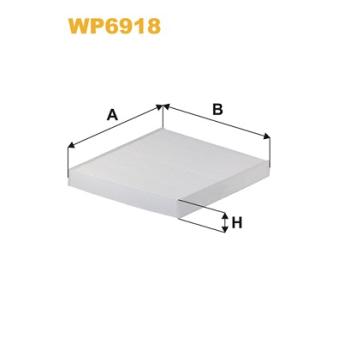 Filtre, air de l'habitacle WIX FILTERS [WP6918]