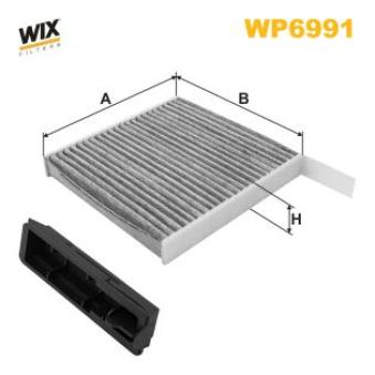 Filtre, air de l'habitacle WIX FILTERS WP6991 pour AUDI 90 1.6 - 110cv