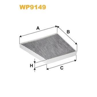 Filtre, air de l'habitacle WIX FILTERS WP9149 pour DS DS 7 E 280 CDI - 177cv