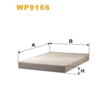 Filtre, air de l'habitacle WIX FILTERS [WP9166]