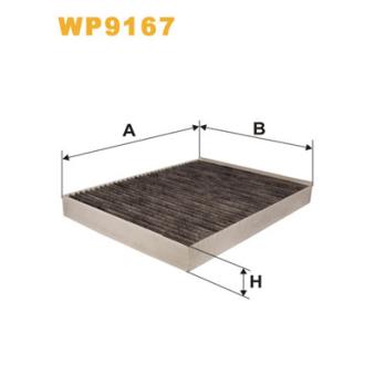 Filtre, air de l'habitacle WIX FILTERS [WP9167]