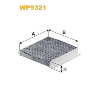 Filtre, air de l'habitacle WIX FILTERS [WP9321]