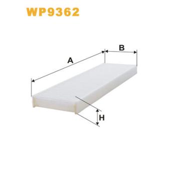 Filtre, air de l'habitacle WIX FILTERS WP9362 pour VOLVO C40 One - 75ch