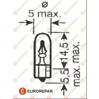 Ampoule, éclairage intérieur EUROREPAR 1616431680 pour MERCEDES-BENZ CLASSE E 2.0 - 180cv