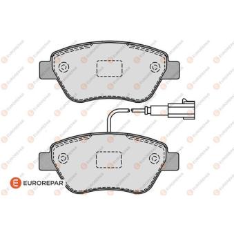Jeu de 4 plaquettes de frein avant EUROREPAR OEM 77364394