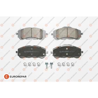 Jeu de 4 plaquettes de frein avant EUROREPAR OEM 1610428780 Jeu de 4 plaquettes de frein avant EUROREPAR OEM 1610428780