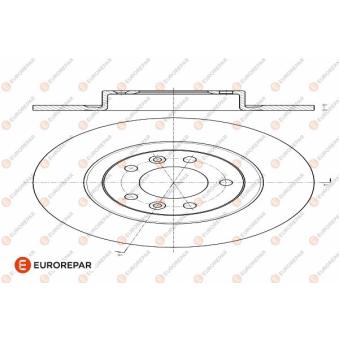 Jeu de 2 disques de frein arrière EUROREPAR OEM 4249G2