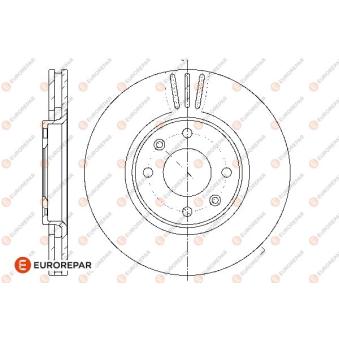 Jeu de 2 disques de frein avant EUROREPAR OEM 424984