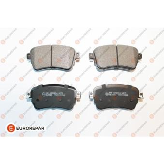 Jeu de 4 plaquettes de frein arrière EUROREPAR 1675991880 pour CITROEN JUMPY E-JUMPY - 136cv