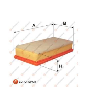 Filtre à air EUROREPAR E147078 pour CITROEN C8 2.0 - 136cv