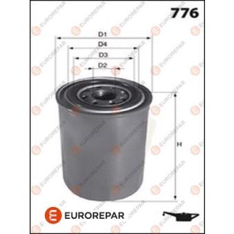 Filtre à huile EUROREPAR E149232 pour CITROEN DS 1.5 - 110cv