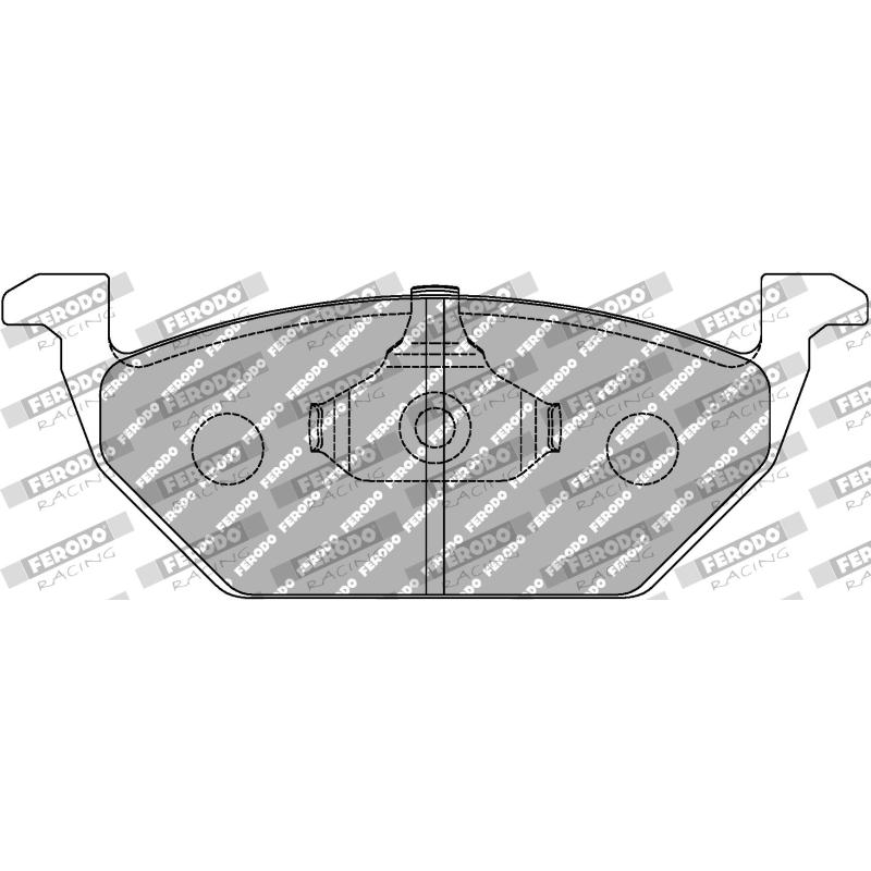 Jeu de 4 plaquettes de frein avant FERODO RACING FCP1094H - Visuel 1