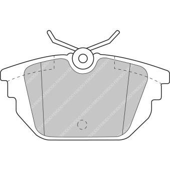 Jeu de 4 plaquettes de frein arrière FERODO RACING FCP1113H pour PEUGEOT 3008 1.8 i - 110cv