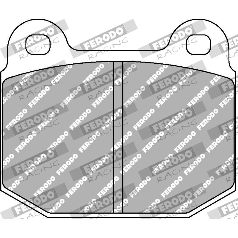 Jeu de 4 plaquettes de frein avant FERODO RACING FCP116H - Visuel 1