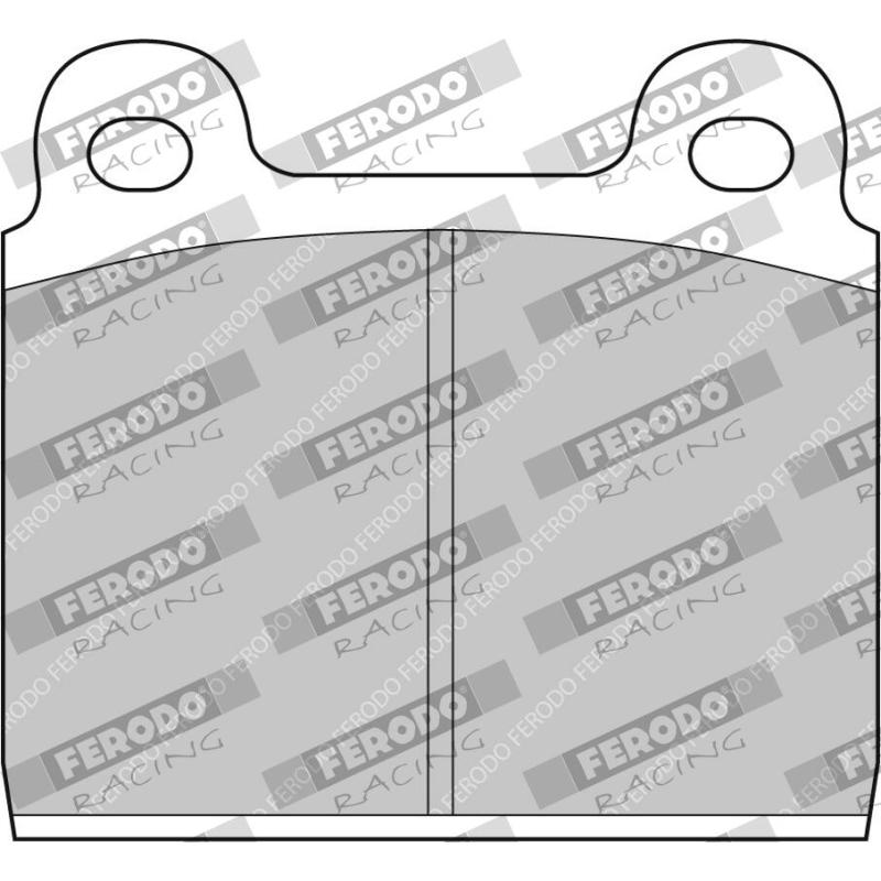 Jeu de 4 plaquettes de frein avant FERODO RACING FCP11W - Visuel 1