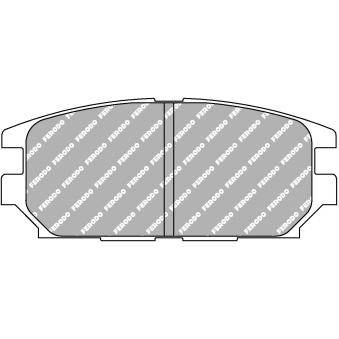 Jeu de 4 plaquettes de frein arrière FERODO RACING FCP1280H